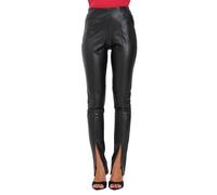 ONLY Women's Onlpapaya Faux Leath Slit Legging CC OTW, Black, L