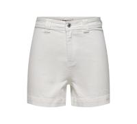 ONLY Women's Onlparis Hw DNM Shorts Mae, White (White Denim), S