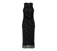 ONLY Women's Onlparis S/L Midi AOP Dress Box JRS, Black, M