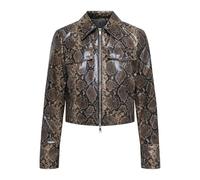 ONLY Women's Onlparis Snake Jacket OTW, Cocoa Créme, M, Cocoa Créme, M