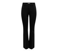 ONLY Women's Onlpeach Mw Flared Pant TLR Noos Trousers, Black, 40W x 32L