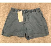 ONLY Womens OnlPema Life Shorts Size SMALL Denim Blue Lyocell Drawstring BNWT