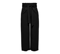 ONLY Women's Onlpoptrash Easy Paperbag Culotte PNT T-Shirt, Black, S