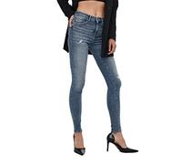ONLY Women's Onlpower Life Mid Push Sk Dt Rea264 Noos Jeans, Medium Blue Denim, L/34