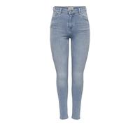 ONLY Women's ONLPOWER MID Push UP SK DNM AZG944 NOOS Jeans, Special Bright Blue Denim, SW / 30L