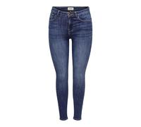 ONLY Women's Onlpower Mid Sk Pushup DNM Tai012 Noos Jeans, Dark Denim Blue, L / 32L