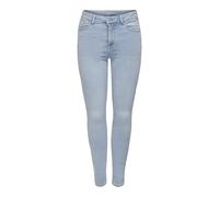 ONLY Women's Onlpower Mid Waist Sk Push Up Az Box Skinny Fit Jeans, Light Blue (Light Blue Denim), S / 30L
