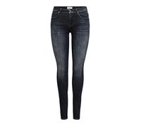 ONLY Women's Onlpower-Royal Hw Push Up Skinny DNM EXT Jeans, Black Denim, S / 32L