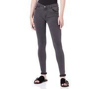 ONLY Women's Onlrain Life Reg Skinny Dnm Noos Jeans, Dark Grey Denim/Detail:mas655, XS 34L UK