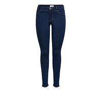 ONLY Women's Onlrain Life Reg Skinny Dnm Noos Slacks, Dark Blue Denimdetail:pim550, XL 32L UK