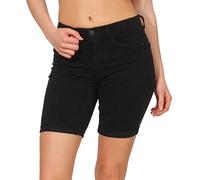 ONLY Women's Onlrain Mid Long Black Cry6060 Short, Black (Black Black), L UK