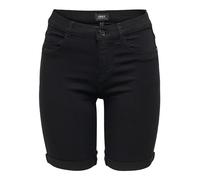 ONLY Women's Onlrain Mid Long Shorts Black Cry6060 Short