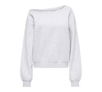 ONLY Women's Onlrhina L/S One Shoulder SWT Noos, Light Grey Mix, XS