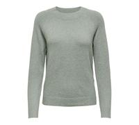 ONLY Women's Onlrica Life L/S Jumper KNT Noos Cardigan Sweater, Chinois Green/Detail: White Melange, M