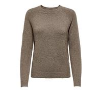 ONLY Women's Onlrica Life L/S Pullover KNT Noos Sweater, Brownie, M