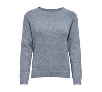 ONLY Women's Onlrica Life L/S Pullover KNT Noos Sweater, Moonlit Ocean/Detail: w. Melange, XL