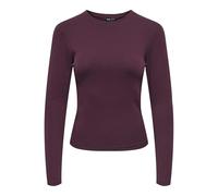 ONLY Women's Onlriley L/S JRS Noos Basic top with O-Neck and Long Sleeves for Young, Winetasting, XS