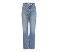 ONLY Women's Onlriley Life Ex Hw Str DNM Dot353 Noos High-Waist Jeans, Medium Blue (Medium Blue Denim), 32W x 32L