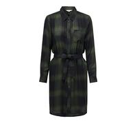 ONLY Women's Onlriley Life Ls Dress WVN Blouse, Black/Checks: Duffle Bag, XS