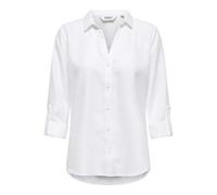 ONLY Women's Onlrillo Melli LS Reg Shirt WVN, Bright White, XL
