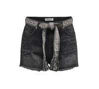 ONLY Women's Onlrobyn Ex Hw St Vintage DNM Shorts, Washed Black, L