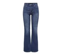 ONLY Women's ONLROSE HW Retro Flared DNM GUA192 NOOS Jeans, Medium Blue Denim, S / 32L