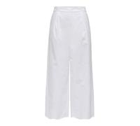 ONLY Women's Onlroxanne Hw Long Culotte Trousers WVN, Bright White, L