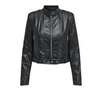 ONLY Women's Onlsadie Faux Leather Jacket CC OTW, Black, x_s