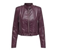 ONLY Women's Onlsadie Faux Leather Jacket CC OTW, Mauve Wine, S