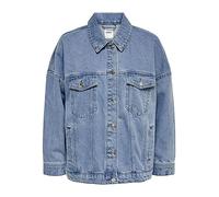 ONLY Women's ONLSAFE Caroline Oversize DNMJACKET NOOS Jacket, Medium Blue (Medium Blue Denim), XS