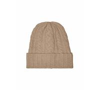 Only Women's ONLSALLY Life Cable Knit Beanie Headwear, Nomad, One Size