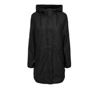 ONLY Womens Onlsally Otw Noos Raincoat Rain Jacket, Black / Black Teddy, XS UK