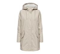 ONLY Women's Onlsally Raincoat OTW Noos Coat, Oatmeal/White Teddy, S