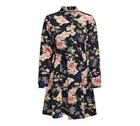 ONLY Women's Onlsandy Life L/S Shirt Dress Noos Ptm, Black/Lena Flower, S
