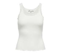 ONLY Women's Onlsharai Lace Tank Top JRS, Cloud Dancer, S