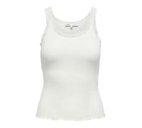 ONLY Women's Onlsharai Lace Tank Top JRS Tank Top, Cloud Dancer, M