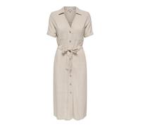 ONLY Women's Onlsiesta SS Linen Bl Shirt Dress PNT, Beige, M