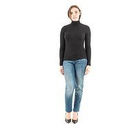 ONLY Women's Onlsille Roll Neck Top JRS Noos Long Sleeve, Black, XL