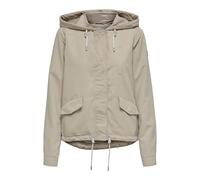 ONLY Women's Onlskylar Hood Spring Jacket Cc OTW, White Pepper, M