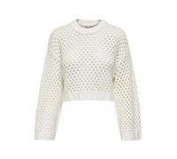 ONLY Womens Onlsmilla Short L/S KNT Noos Pullover Sweater, Marshmallow, M UK