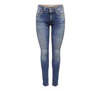 ONLY Women's Onlstacy Mw Skinny L ANK JNS Rea Jeans, Medium Blue (Medium Blue Denim), 30W x 32L