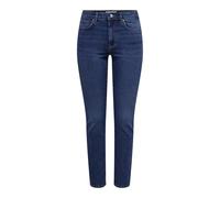 ONLY Women's Onlsui Mid Slim DNM Pimbox Jean Pants, Dark Medium Blue Denim, L / 34L