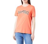 ONLY Women's Onlsummer S/S Reg Top Cs JRS T-Shirt, Hot Coral/Print: Summer, M