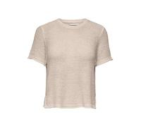 ONLY Women's ONLSUNNY S/S Pullover NCA KNT Pullover Sweater, Pumice Stone,