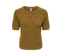 ONLY Women's Onlsunny S/S Structure Pullover KNT Onlsunny S/S Structure Pullover KNT (Pack of 1), Breen, L