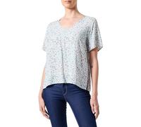 ONLY Women's Onlsusan S/S V-Neck Top WVN Noos T-Shirt, Gray, XL