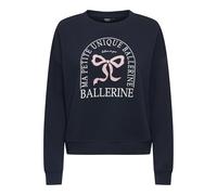 ONLY Women's Onlsweat Life L/S Crew O.Size State Noos Sweatshirt with Print, Night Sky, S