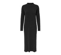 ONLY Women's Onltess Ls Highneck Midi Dress KNT, Malt Ball/Detail: Melange, L