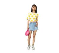 ONLY Women's ONLTEXAS REG DNM Skort BJ NOOS Hosenrock, Blau,