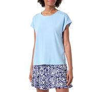 ONLY Women's Onlthea Life S/S Lace Mix Top JRS T-Shirt, Clear Sky, M
